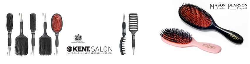 Kent Salon and Mason Pearson hair brushes