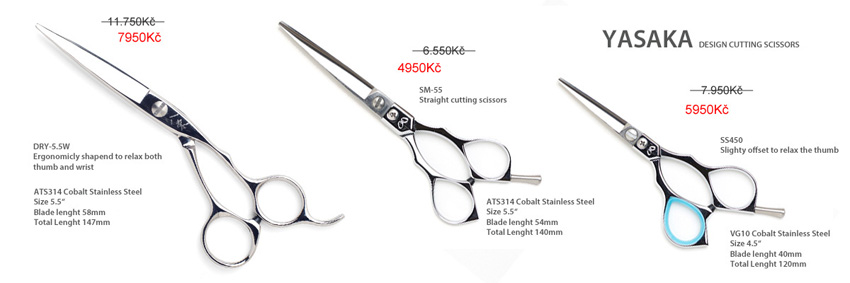 Special introduction prices for new Yasaka haircutting scissors